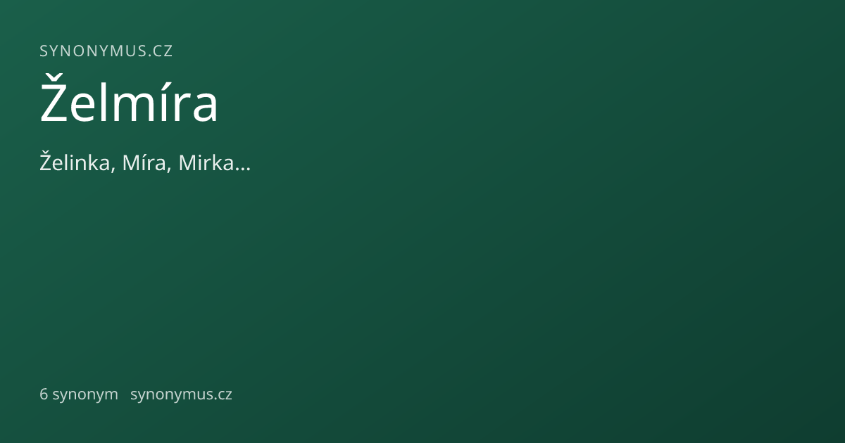 Náhled odkazu: Želmíra