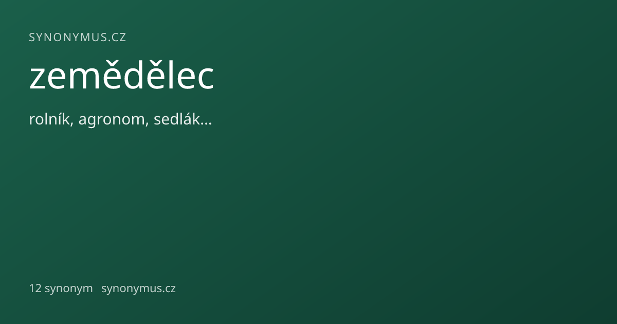 Náhled odkazu: zemědělec