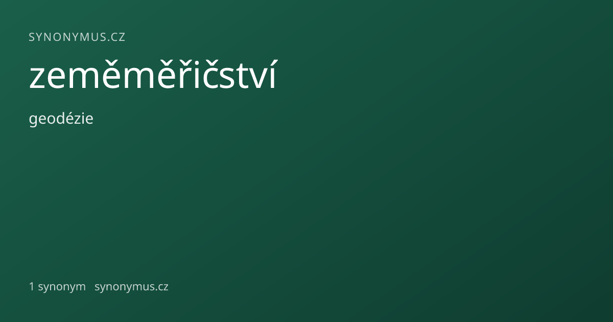 Náhled odkazu: zeměměřičství