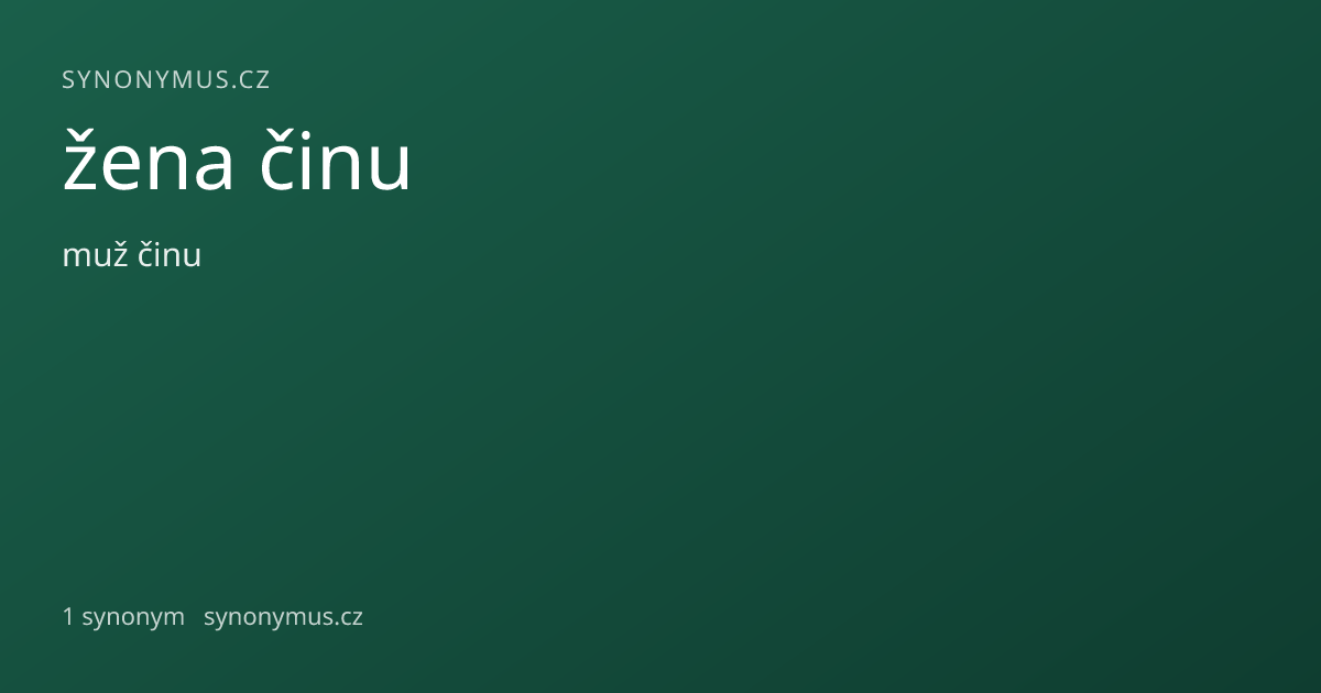 Náhled odkazu: žena činu