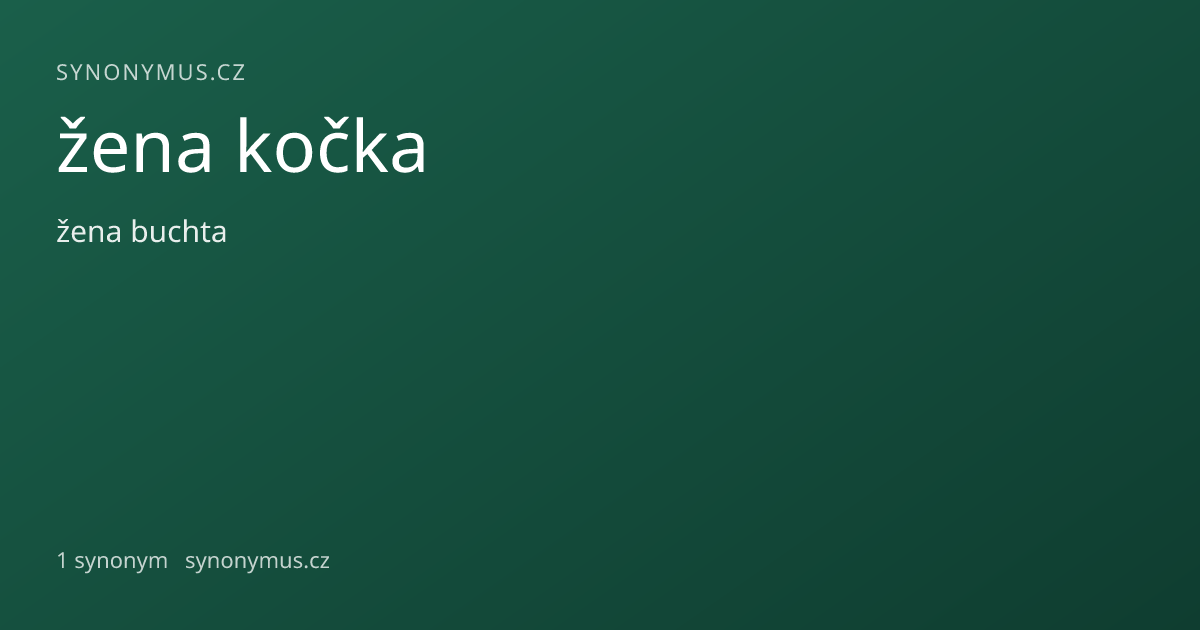 Náhled odkazu: žena kočka