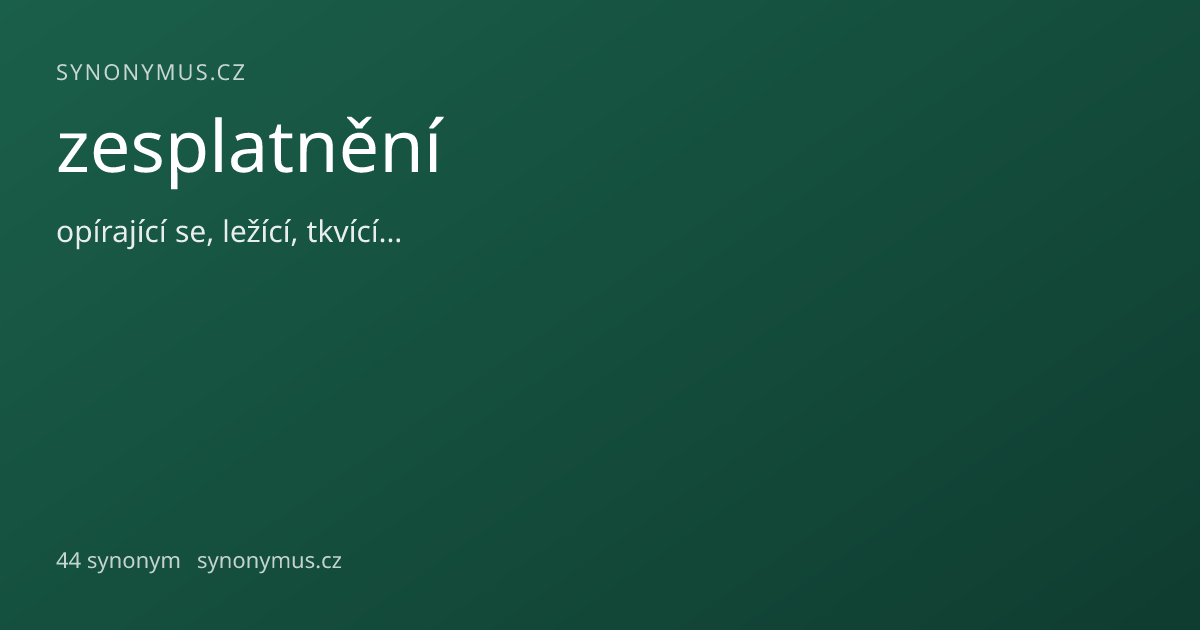 Náhled odkazu: zesplatnění