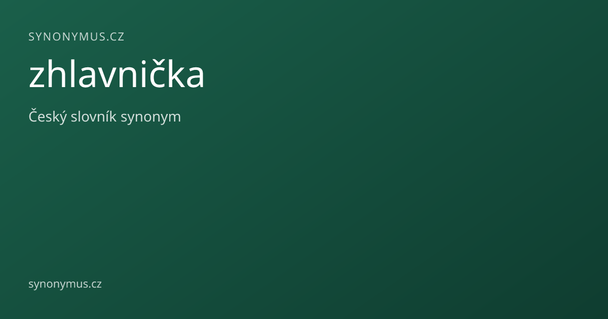 Náhled odkazu: zhlavnička