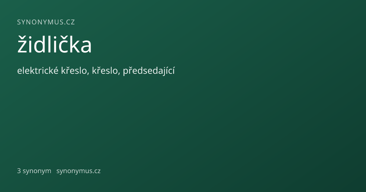 Náhled odkazu: židlička