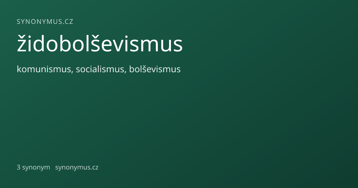 Náhled odkazu: židobolševismus