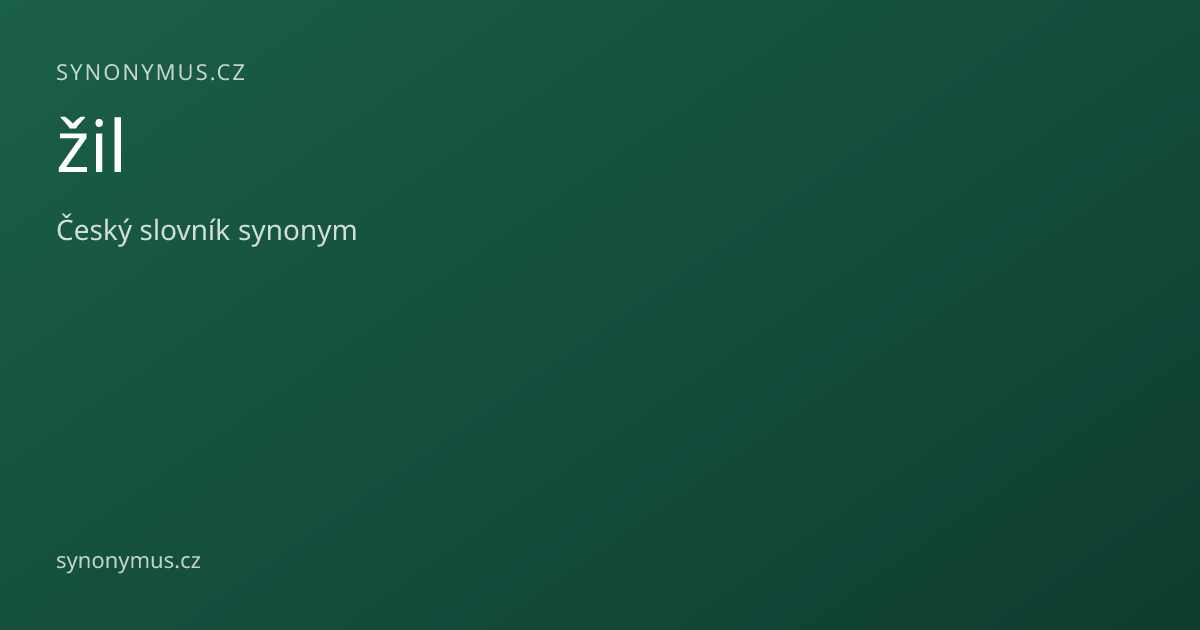 Náhled odkazu: žil