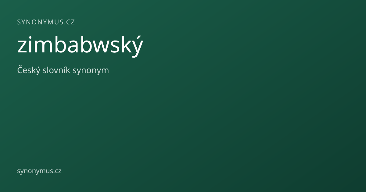 Náhled odkazu: zimbabwský