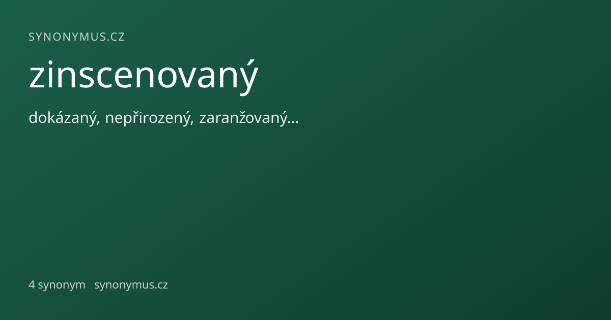 Náhled odkazu: zinscenovaný