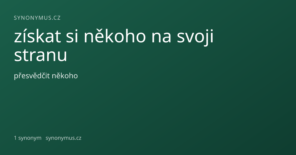 Náhled odkazu: získat si někoho na svoji stranu