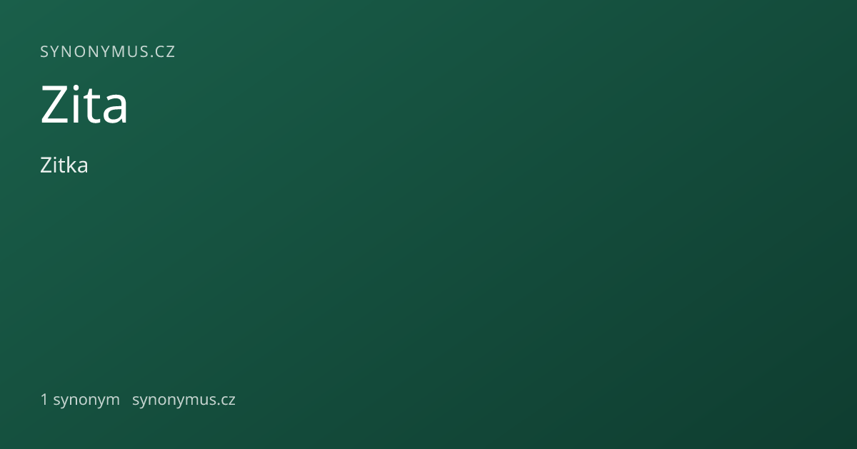 Náhled odkazu: Zita