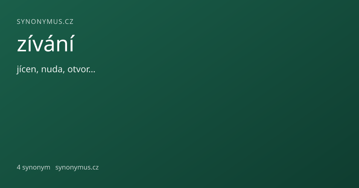 Náhled odkazu: zívání