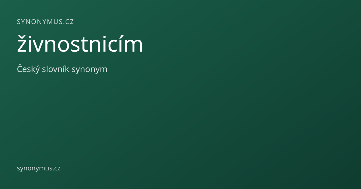 Náhled odkazu: živnostnicím