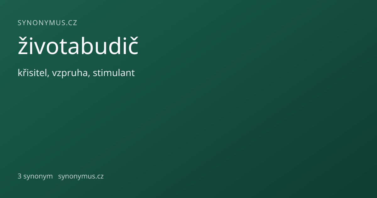 Náhled odkazu: životabudič
