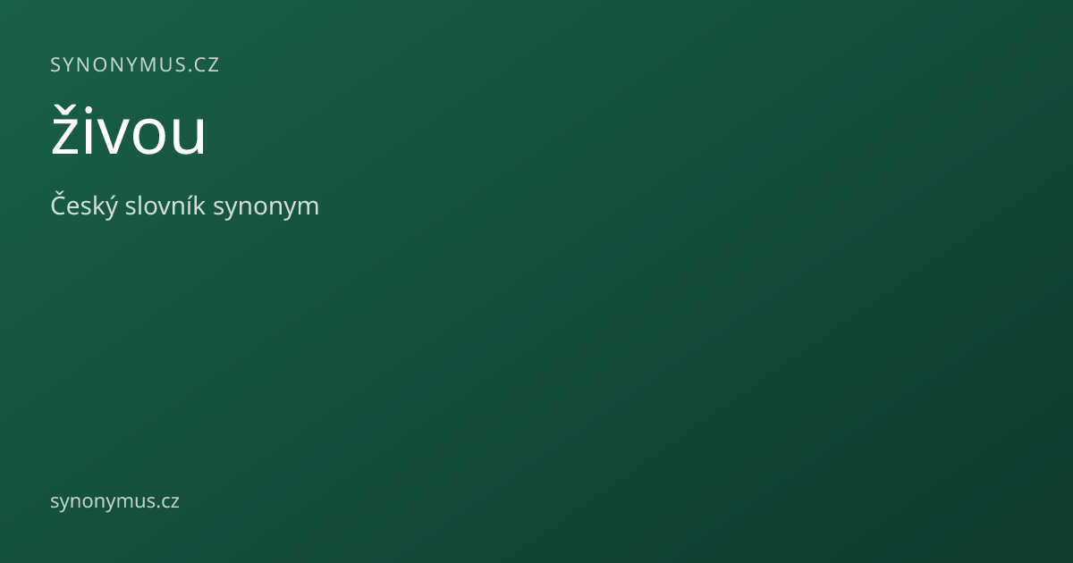 Náhled odkazu: živou