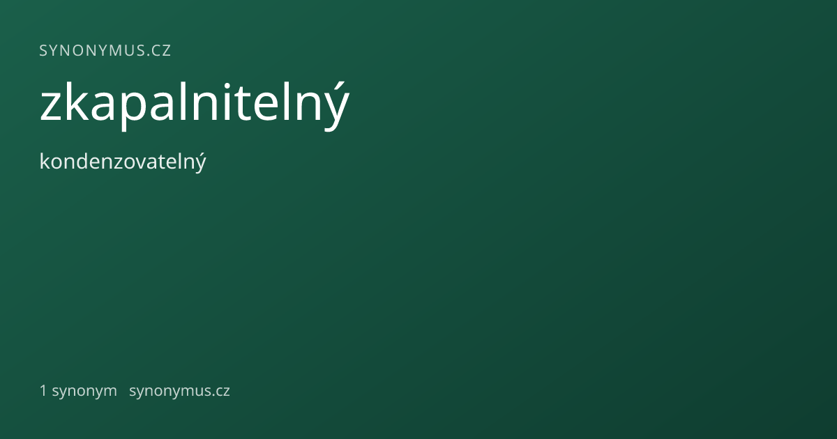Náhled odkazu: zkapalnitelný