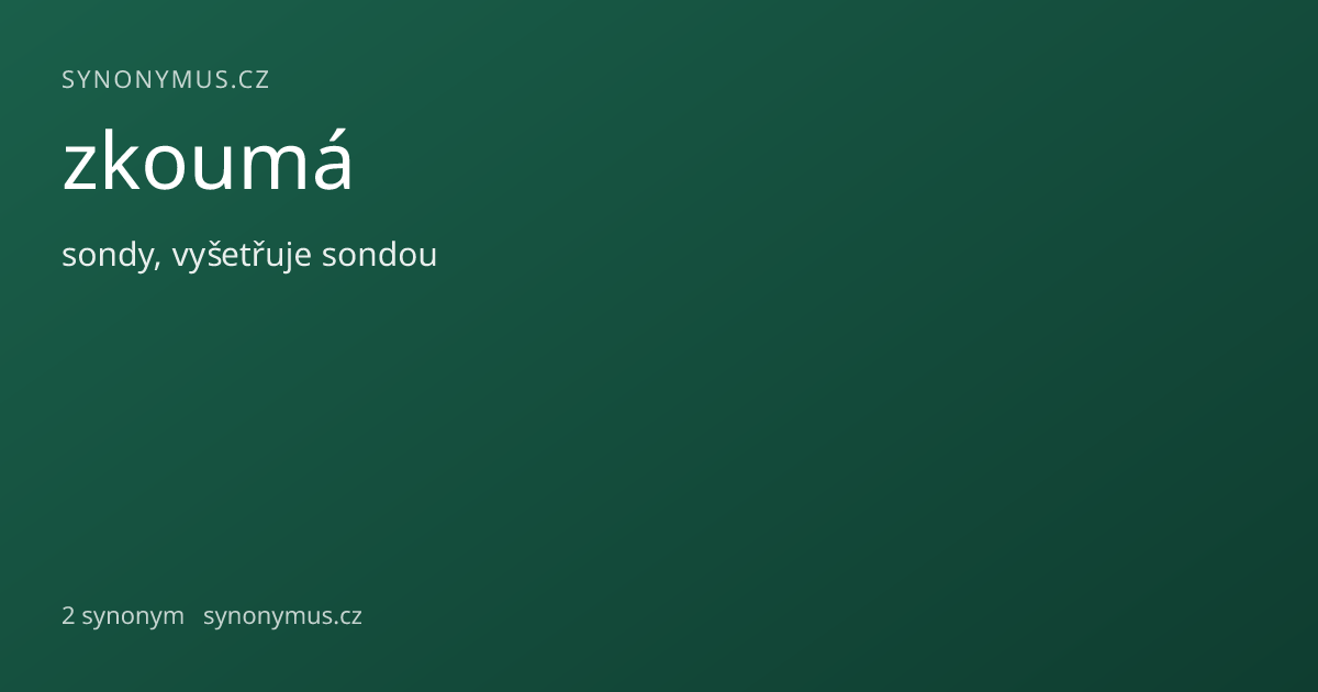 Náhled odkazu: zkoumá