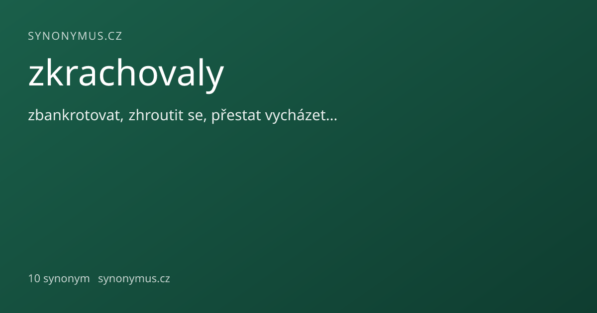 Náhled odkazu: zkrachovaly
