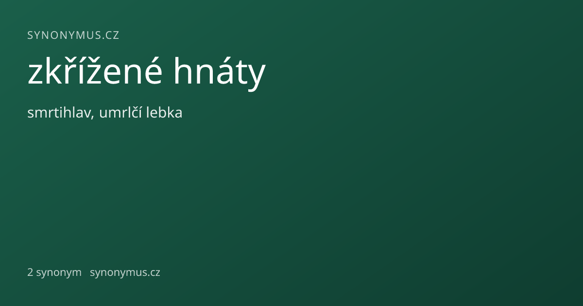 Náhled odkazu: zkřížené hnáty