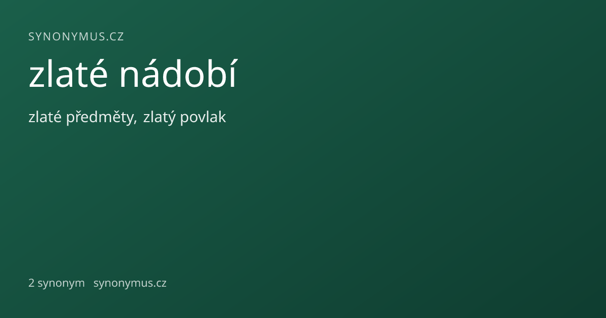 Náhled odkazu: zlaté nádobí