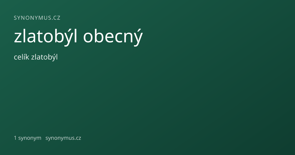 Náhled odkazu: zlatobýl obecný