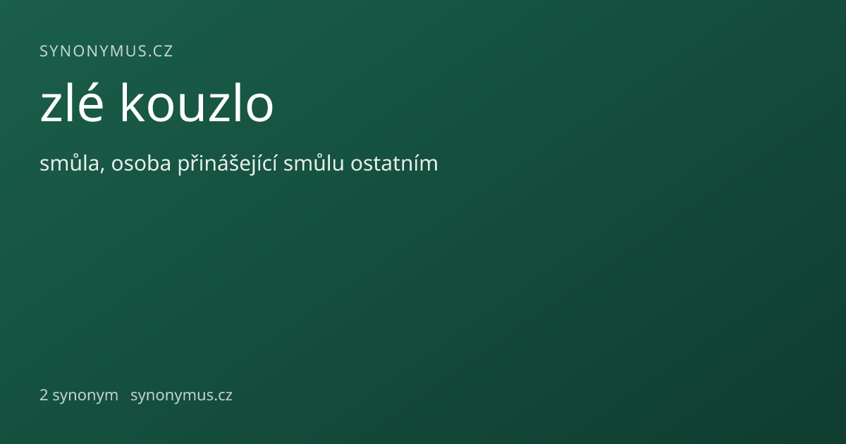 Náhled odkazu: zlé kouzlo
