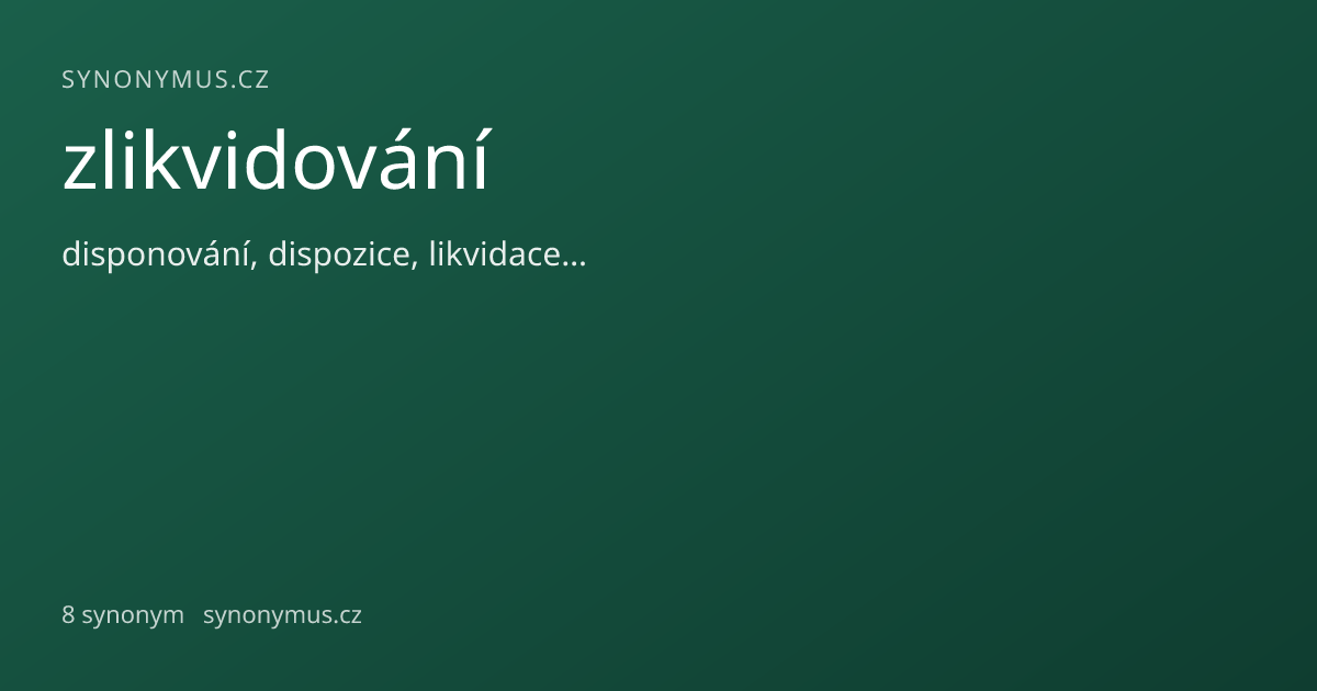 Náhled odkazu: zlikvidování
