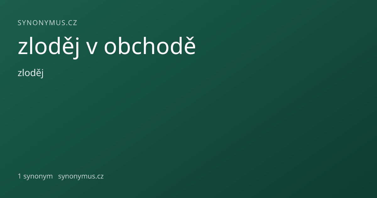 Náhled odkazu: zloděj v obchodě