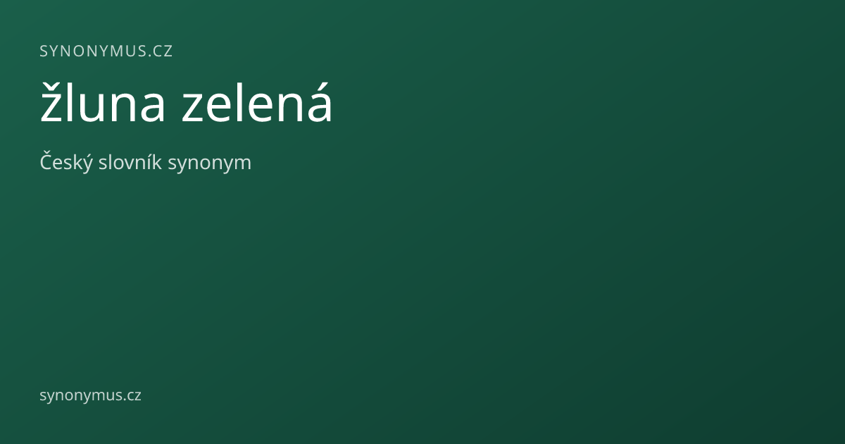Náhled odkazu: žluna zelená
