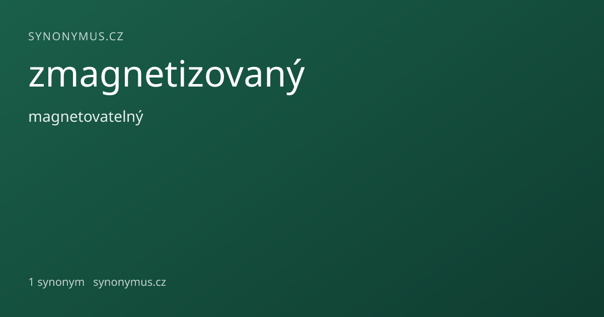 Náhled odkazu: zmagnetizovaný
