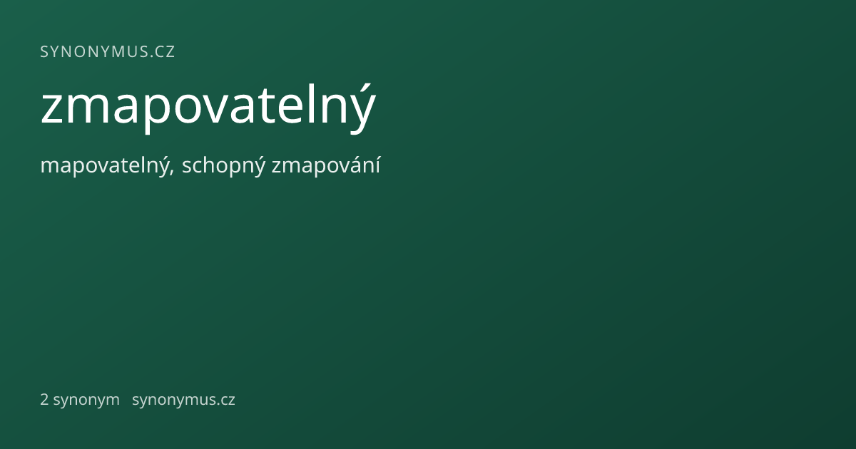 Náhled odkazu: zmapovatelný