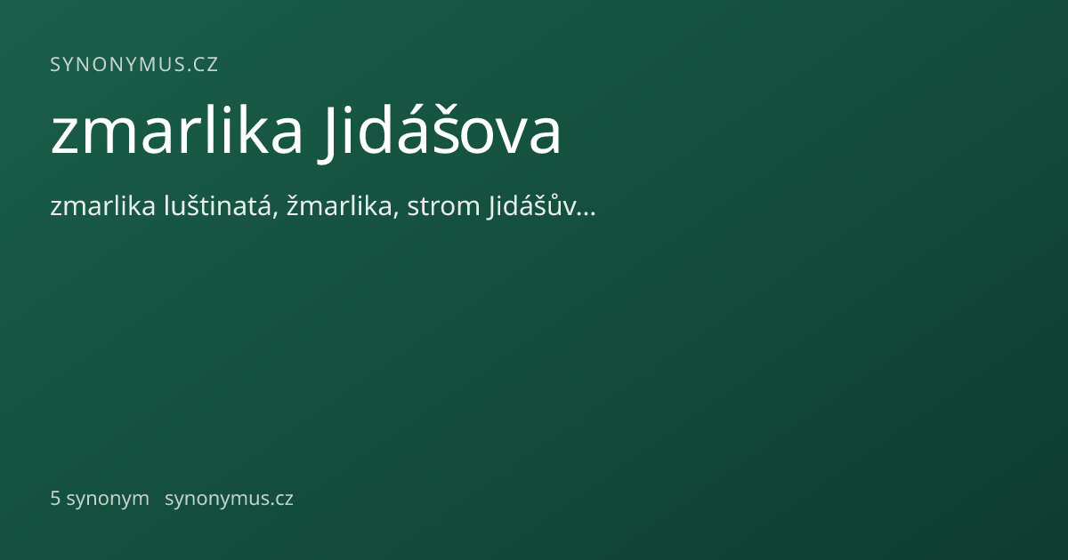 Náhled odkazu: zmarlika Jidášova