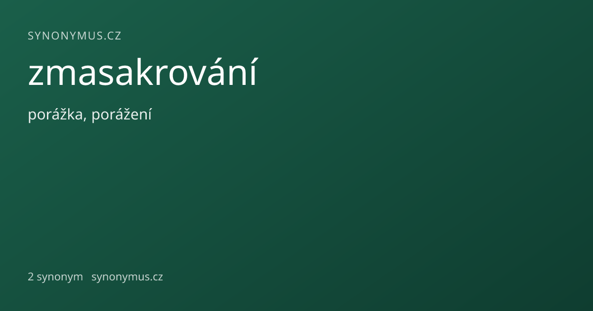Náhled odkazu: zmasakrování