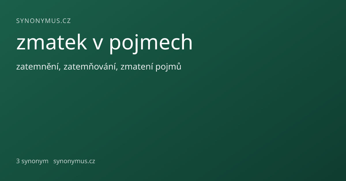 Náhled odkazu: zmatek v pojmech