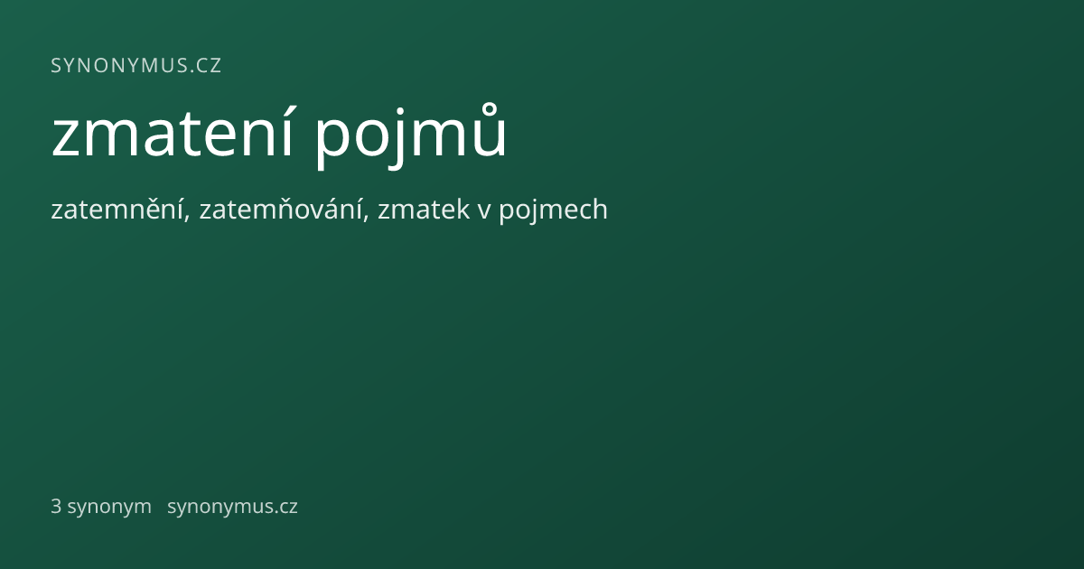 Náhled odkazu: zmatení pojmů