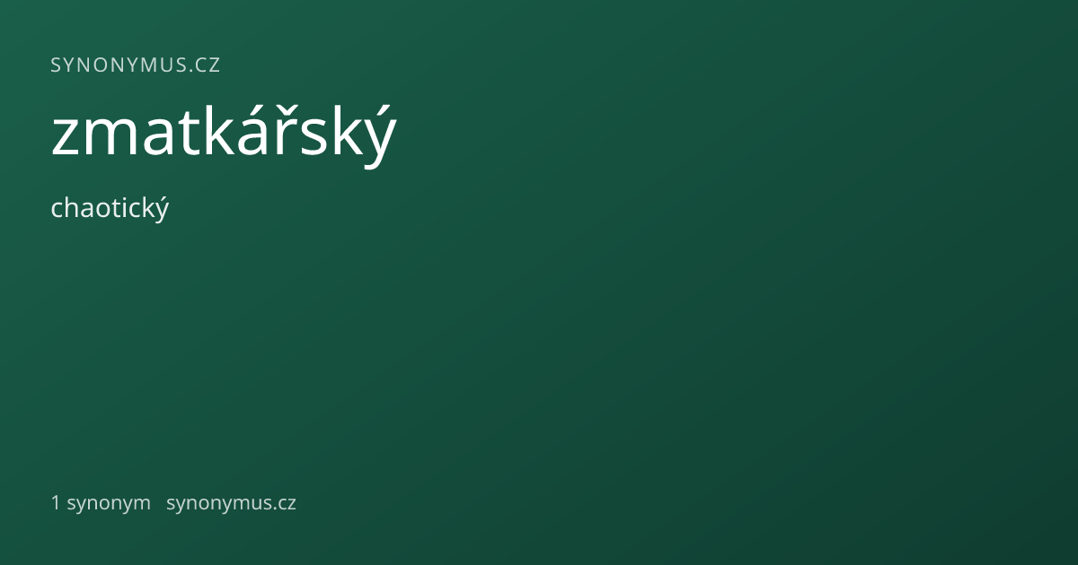 Náhled odkazu: zmatkářský