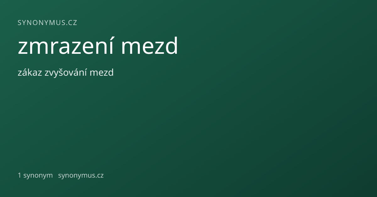 Náhled odkazu: zmrazení mezd