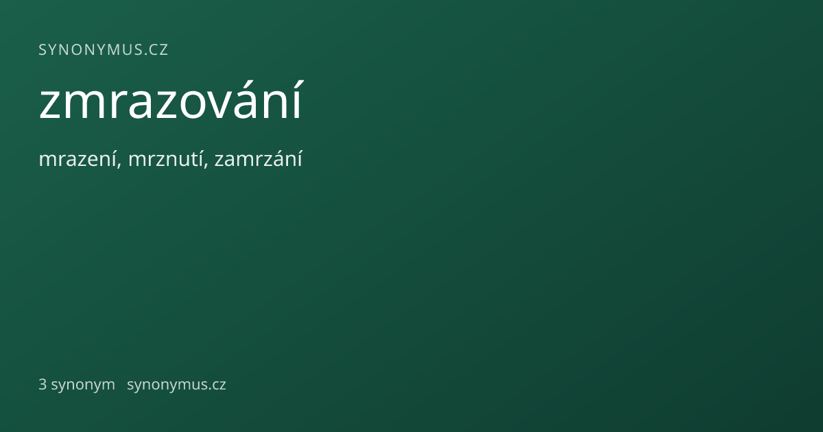 Náhled odkazu: zmrazování