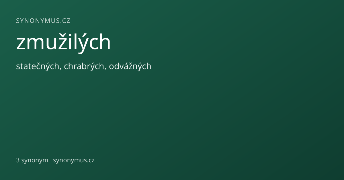 Náhled odkazu: zmužilých