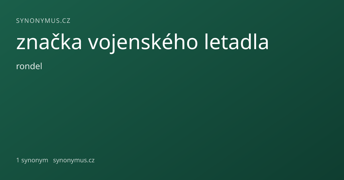 Náhled odkazu: značka vojenského letadla