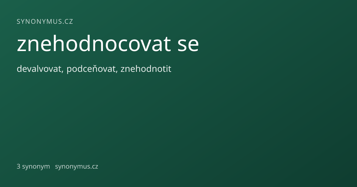 Náhled odkazu: znehodnocovat se