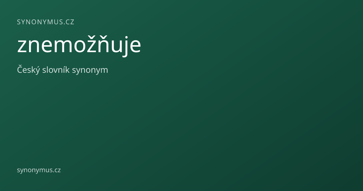 Náhled odkazu: znemožňuje
