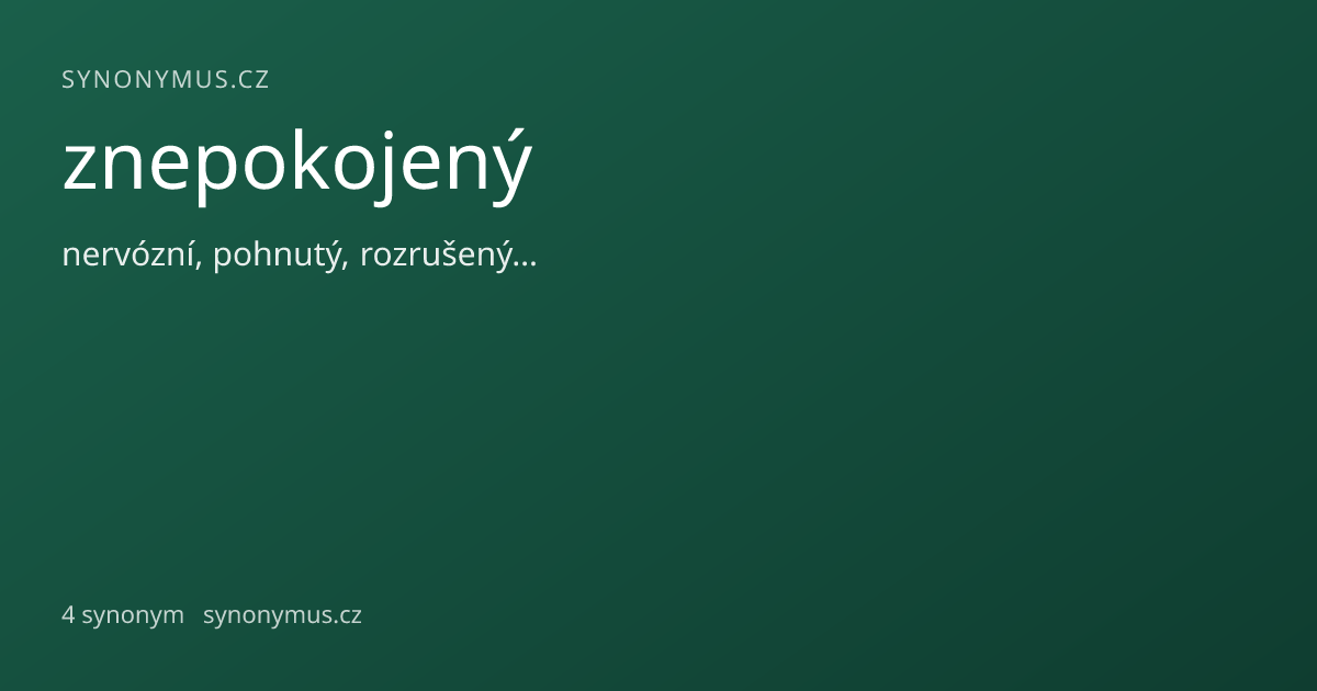 Náhled odkazu: znepokojený
