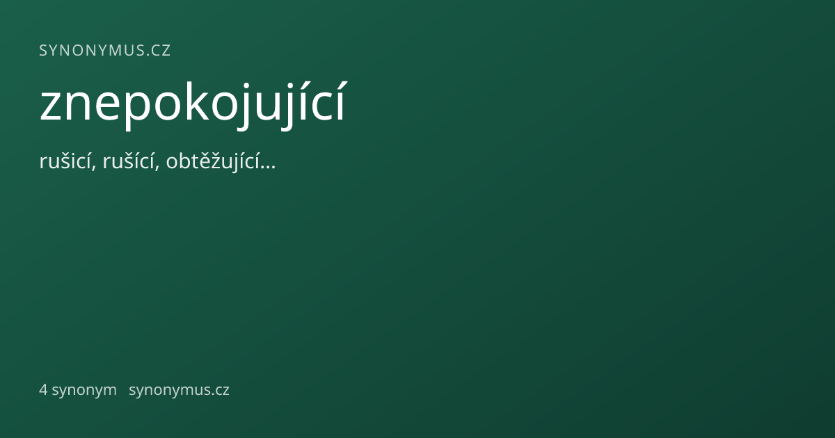 Náhled odkazu: znepokojující
