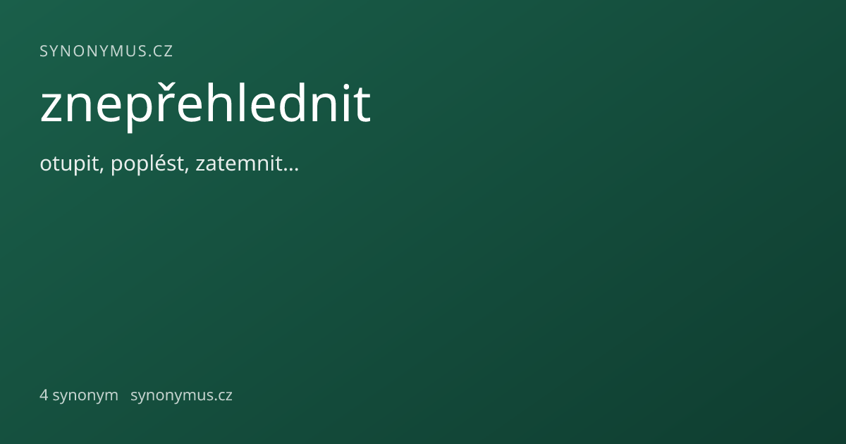 Náhled odkazu: znepřehlednit