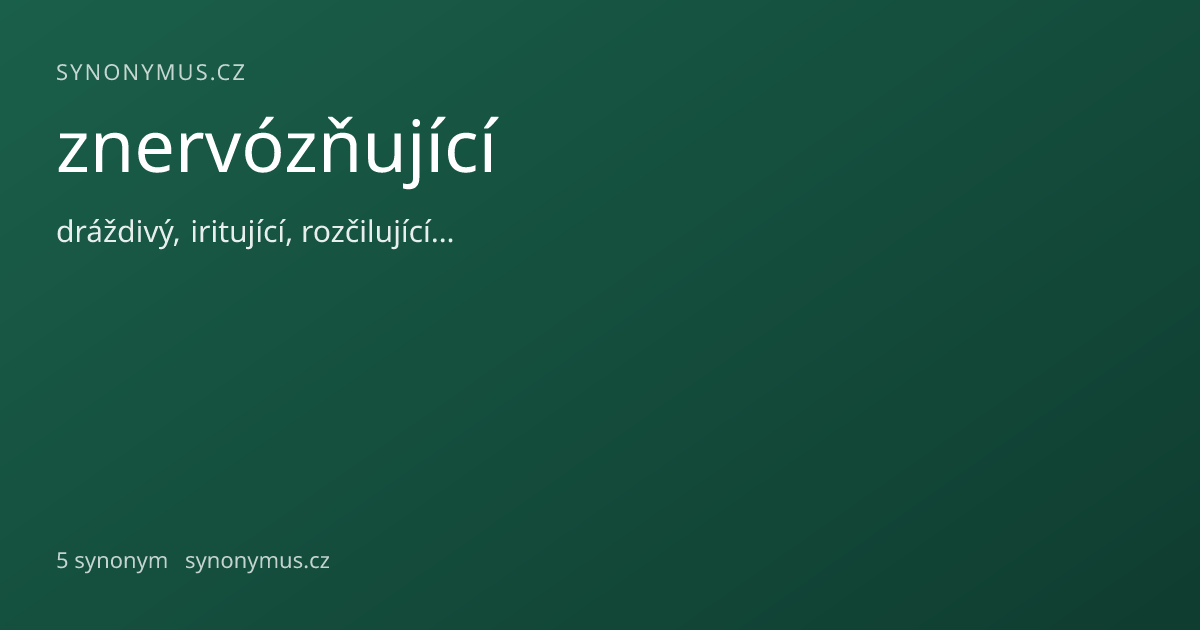 Náhled odkazu: znervózňující
