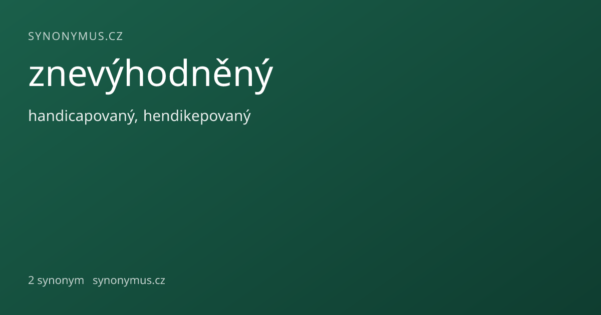 Náhled odkazu: znevýhodněný