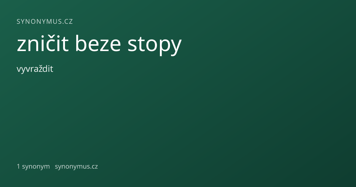 Náhled odkazu: zničit beze stopy