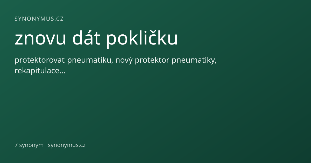 Náhled odkazu: znovu dát pokličku