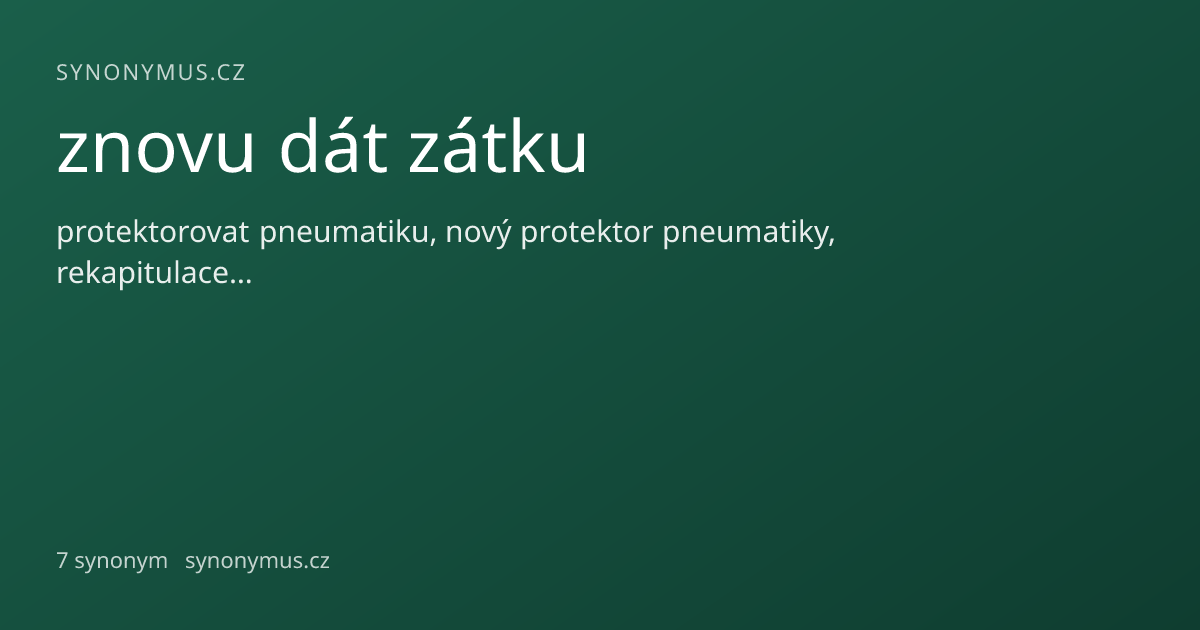 Náhled odkazu: znovu dát zátku