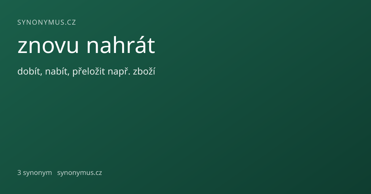 Náhled odkazu: znovu nahrát